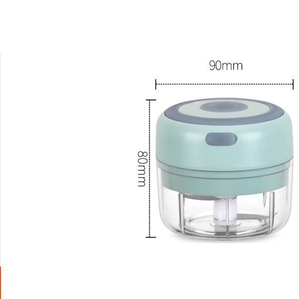 Mini Sähköinen Valkosipulimurskain – USB-ladattava, Kestävä Kasvisten Silppuri Keittiöön - Image 7