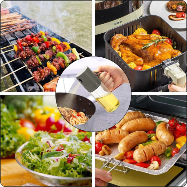 Lasinen öljysumutin – oliiviöljypullo ruoanlaittoon ja grillaukseen - Image 4