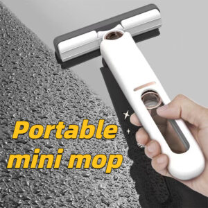 Kannettava Mini Moppi – Itsepuristuva, Käsinpesua Ei Tarvita, Monikäyttöinen Siivousväline