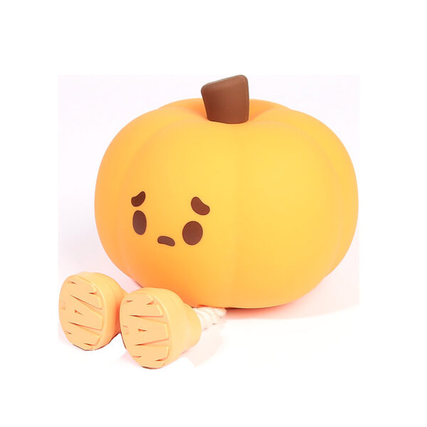 Halloween-kurpitsa Yövalo – Söpö Silikonilamppu, Himmentyvä ja Ladattava Pöytävalo Lasten Lahjaksi - Image 7
