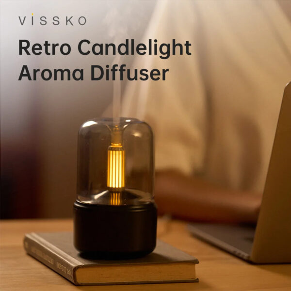 Kannettava mini-aromadiffuuseri – USB-ilmankostutin ja yövalo - Image 4