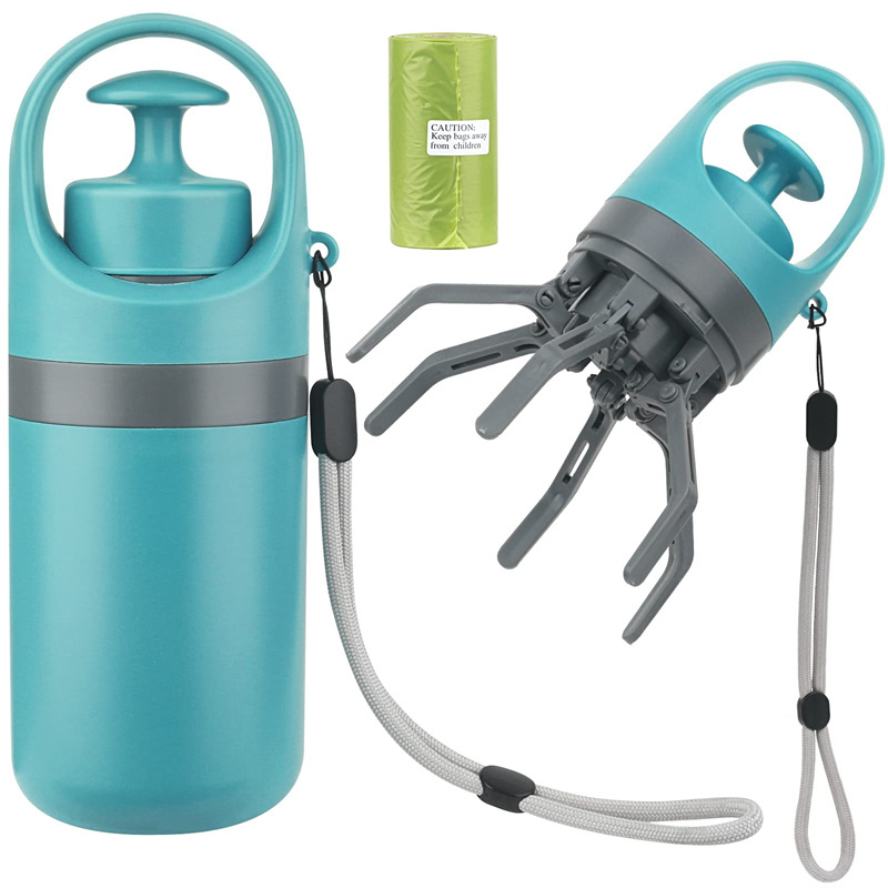 Kannettava Kevyt Koiran Ulostelapio – Kahdeksanhaarainen Kauha Sisäänrakennetulla Kakkapussitelineellä - Image 10