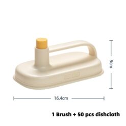 Alternative view of Taikasieni Siivousharja – Keittiön, Kylpyhuoneen ja WC:n Puhdistukseen, Monikäyttöinen Lasin ja Keraamisten Pintojen Harja