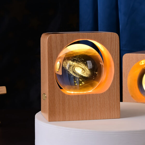 LED-kristallipallovalaisin – Universumi, Poro, Meduusa – Sisustukseen ja Lahjaksi