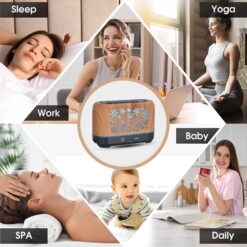 Alternative view of Tunnelmallinen joulukostutin lumikuvioilla ja värivaloilla