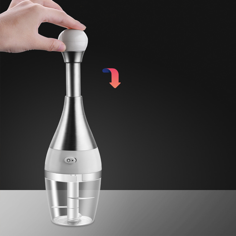 Ruostumattomasta teräksestä valmistettu monitoiminen manuaalinen valkosipulimylly - Image 5