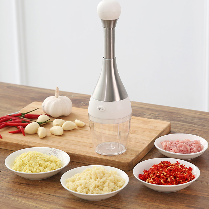 Ruostumattomasta teräksestä valmistettu monitoiminen manuaalinen valkosipulimylly - Image 2