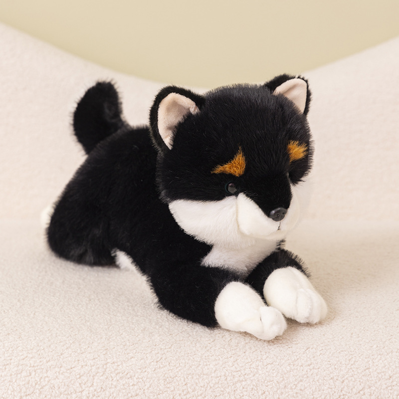 Söpö Shiba Inu ja Husky pehmokoira – makoileva asento (35 cm / 45 cm) - Image 6